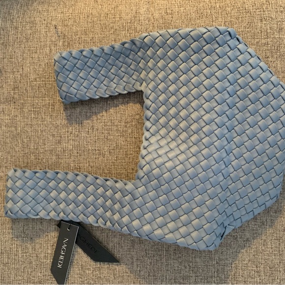 Naghedi Kyoto Grey Woven Clutch - Picture 2 of 4